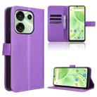 For Umidigi G9 5G / Note 90 Diamond Texture Leather Phone Case(Purple) - 1