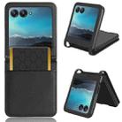 For Motorola Razr 40 Ultra Diamond Texture Leather Phone Case(Black) - 1