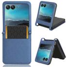 For Motorola Razr 40 Ultra Diamond Texture Leather Phone Case(Blue) - 1