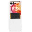 For Motorola Razr 50 Ultra Diamond Texture Leather Phone Case(White) - 3