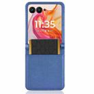 For Motorola Razr 50 Ultra Diamond Texture Leather Phone Case(Blue) - 3