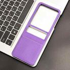 For Motorola Razr 50 Ultra Diamond Texture Leather Phone Case(Purple) - 2