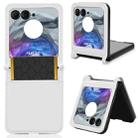 For Motorola Razr 50 Diamond Texture Leather Phone Case(White) - 1