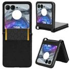 For Motorola Razr 50 Diamond Texture Leather Phone Case(Black) - 1