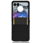 For Motorola Razr 50 Diamond Texture Leather Phone Case(Black) - 3