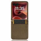 For Motorola Razr 60 Ultra Diamond Texture Leather Phone Case(Brown) - 3