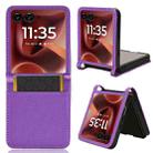 For Motorola Razr 60 Ultra Diamond Texture Leather Phone Case(Purple) - 1