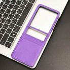 For Motorola Razr 60 Ultra Diamond Texture Leather Phone Case(Purple) - 2