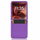 For Motorola Razr 60 Ultra Diamond Texture Leather Phone Case(Purple) - 3