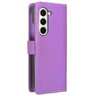 For Samsung Galaxy Z Fold6 Diamond Texture Leather Phone Case(Purple) - 3