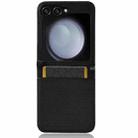 For Samsung Galaxy Flip6 Diamond Texture Leather Phone Case(Black) - 3