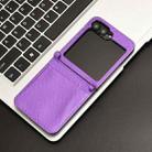 For Samsung Galaxy Flip6 Diamond Texture Leather Phone Case(Purple) - 2