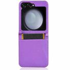 For Samsung Galaxy Flip6 Diamond Texture Leather Phone Case(Purple) - 3