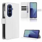 For Samsung Galaxy Z Fold7 Diamond Texture Leather Phone Case(White) - 1