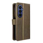 For Samsung Galaxy Z Fold7 Diamond Texture Leather Phone Case(Brown) - 3