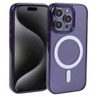 For iPhone 15 Pro GEBEI MagSafe Magnetic Transparent Phone Case(Purple) - 1