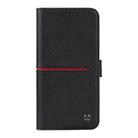 For iPhone 15 Pro GEBEI Top-grain Horizontal Flip Leather Phone Case(Black) - 2