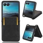 For Motorola Razr 40 Ultra Retro Texture Leather Phone Case(Black) - 1