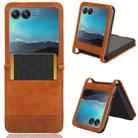 For Motorola Razr 40 Ultra Retro Texture Leather Phone Case(Brown) - 1