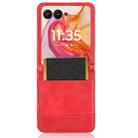 For Motorola Razr 50 Ultra Retro Texture Leather Phone Case(Red) - 3