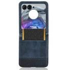 For Motorola Razr 50 Retro Texture Leather Phone Case(Blue) - 3