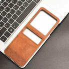 For Motorola Razr 50 Retro Texture Leather Phone Case(Brown) - 2