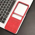 For Motorola Razr 60 Ultra Retro Texture Leather Phone Case(Red) - 2