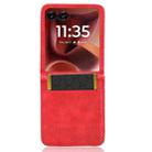 For Motorola Razr 60 Ultra Retro Texture Leather Phone Case(Red) - 3