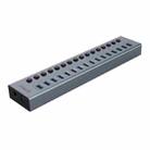 ORICO BT2U3-16AB-GY-BP 16 Ports USB 3.0 HUB with Individual Switches(UK Plug) - 1