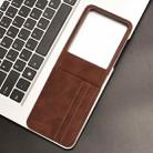 For Motorola Razr 50 Ultra Skin Feel Card Slot Leather Phone Case(Brown) - 2