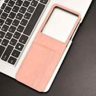For Motorola Razr 60 Ultra Skin Feel Card Slot Leather Phone Case(Pink) - 2