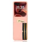 For Motorola Razr 60 Ultra Skin Feel Card Slot Leather Phone Case(Pink) - 3