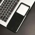 For Motorola Razr 60 Ultra Skin Feel Card Slot Leather Phone Case(Black) - 2
