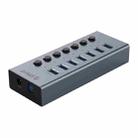 ORICO BT2U3-7AB-GY-BP 7 Ports USB 3.0 HUB with Individual Switches(US Plug) - 1