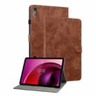 For Lenovo Tab M10 5G 10.6 inch Tiger Pattern Flip Leather Tablet Case(Brown) - 1