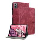 For Lenovo Legion Y700 2023 Tiger Pattern Flip Leather Tablet Case(Red) - 1