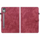 For Lenovo Tab P12 Pro 12.7 2025 Tiger Pattern Flip Leather Tablet Case(Red) - 3