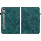 For Lenovo Tab P12 Pro 12.7 2025 Tiger Pattern Flip Leather Tablet Case(Dark Green) - 3