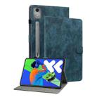 For Lenovo Tab P12 Pro 12.7 2025 Tiger Pattern Flip Leather Tablet Case(Dark Blue) - 1