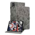 For Lenovo Legion Y700 2025 Tiger Pattern Flip Leather Tablet Case(Grey) - 1