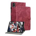 For Lenovo Legion Y700 2025 Tiger Pattern Flip Leather Tablet Case(Red) - 1