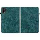 For Lenovo Legion Y700 2025 Tiger Pattern Flip Leather Tablet Case(Dark Green) - 3