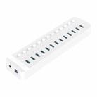 ORICO CT2U3-13AB Plastic Stripes 13 Ports USB 3.0 HUB with Individual Switches, Plug:AU Plug(White) - 1