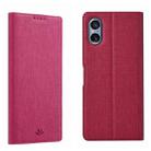 For Sony Xperia 5 V ViLi DMX Series Shockproof Magnetic Leather Phone Case(Rose Red) - 1