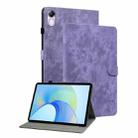For Honor Pad X8 Pro/X9 Tiger Pattern Flip Leather Tablet Case(Purple) - 1