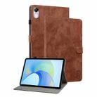 For Honor Pad X8 Pro/X9 Tiger Pattern Flip Leather Tablet Case(Brown) - 1