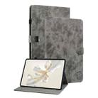 For Honor Pad 9 12.1 Embossed Tiger Pattern Leather Tablet Case(Grey) - 1