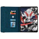 For Lenovo Legion Y700 2025 Butterfly Flower Embossed Leather Tablet Case(Blue) - 3