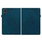 For Lenovo ZhaoYang K10C 10.1 inch Butterfly Flower Embossed Leather Tablet Case(Blue) - 2