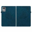 For Lenovo Idea Tab 11 / Xiaoxin Pad 2025 Butterfly Flower Embossed Leather Tablet Case(Blue) - 3